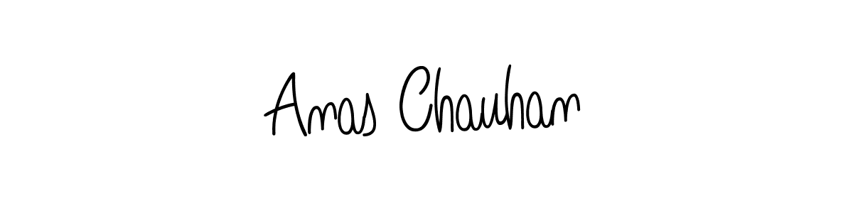 How to make Anas Chauhan name signature. Use Angelique-Rose-font-FFP style for creating short signs online. This is the latest handwritten sign. Anas Chauhan signature style 5 images and pictures png