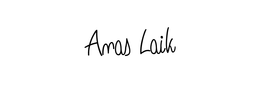 You should practise on your own different ways (Angelique-Rose-font-FFP) to write your name (Anas Laik) in signature. don't let someone else do it for you. Anas Laik signature style 5 images and pictures png
