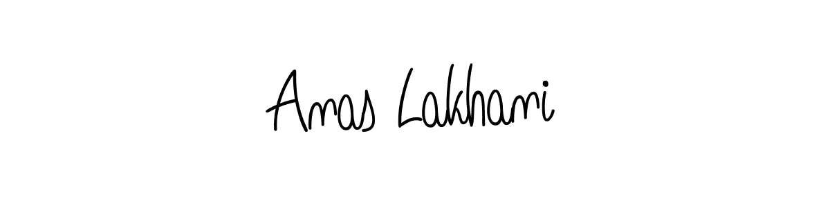 Use a signature maker to create a handwritten signature online. With this signature software, you can design (Angelique-Rose-font-FFP) your own signature for name Anas Lakhani. Anas Lakhani signature style 5 images and pictures png