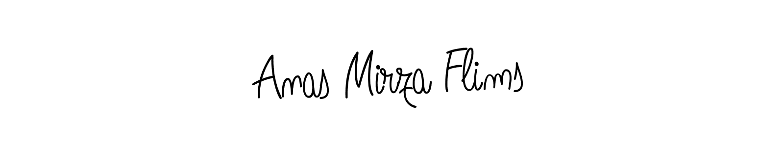 Design your own signature with our free online signature maker. With this signature software, you can create a handwritten (Angelique-Rose-font-FFP) signature for name Anas Mirza Flims. Anas Mirza Flims signature style 5 images and pictures png