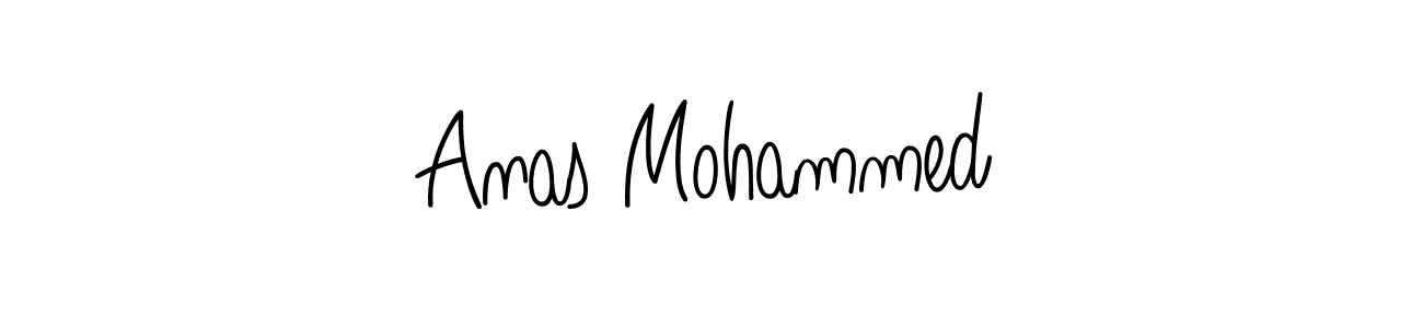 Use a signature maker to create a handwritten signature online. With this signature software, you can design (Angelique-Rose-font-FFP) your own signature for name Anas Mohammed. Anas Mohammed signature style 5 images and pictures png
