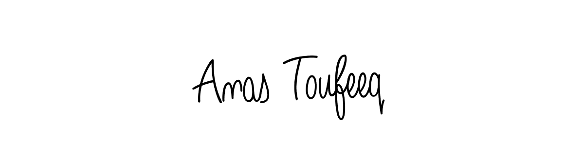 Anas Toufeeq stylish signature style. Best Handwritten Sign (Angelique-Rose-font-FFP) for my name. Handwritten Signature Collection Ideas for my name Anas Toufeeq. Anas Toufeeq signature style 5 images and pictures png