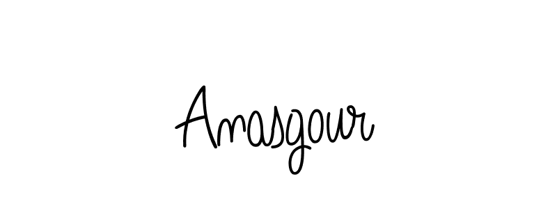 Use a signature maker to create a handwritten signature online. With this signature software, you can design (Angelique-Rose-font-FFP) your own signature for name Anasgour. Anasgour signature style 5 images and pictures png