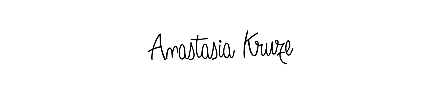 Make a beautiful signature design for name Anastasia Kruze. With this signature (Angelique-Rose-font-FFP) style, you can create a handwritten signature for free. Anastasia Kruze signature style 5 images and pictures png