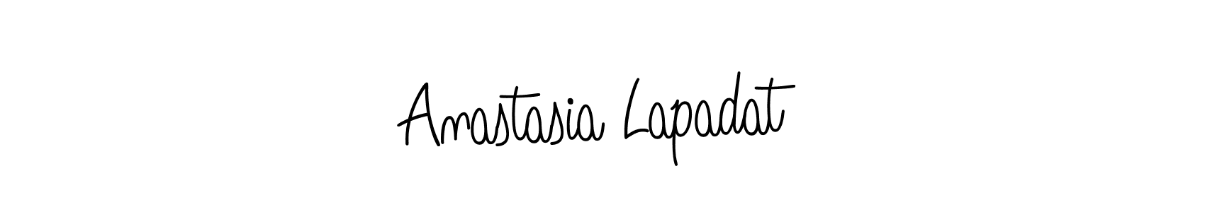 How to make Anastasia Lapadat name signature. Use Angelique-Rose-font-FFP style for creating short signs online. This is the latest handwritten sign. Anastasia Lapadat signature style 5 images and pictures png