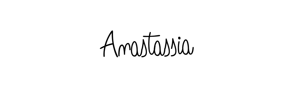 You should practise on your own different ways (Angelique-Rose-font-FFP) to write your name (Anastassia) in signature. don't let someone else do it for you. Anastassia signature style 5 images and pictures png