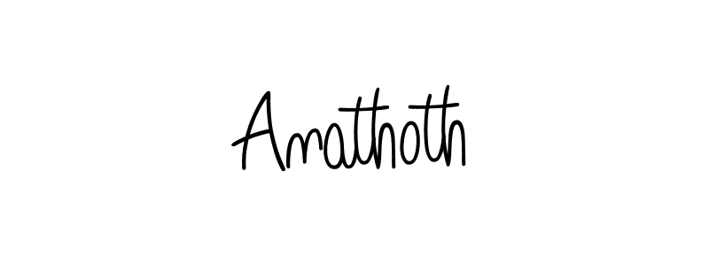 Design your own signature with our free online signature maker. With this signature software, you can create a handwritten (Angelique-Rose-font-FFP) signature for name Anathoth. Anathoth signature style 5 images and pictures png