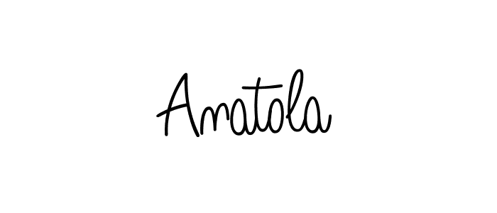 The best way (Angelique-Rose-font-FFP) to make a short signature is to pick only two or three words in your name. The name Anatola include a total of six letters. For converting this name. Anatola signature style 5 images and pictures png