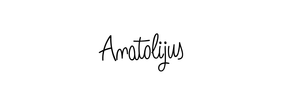 Use a signature maker to create a handwritten signature online. With this signature software, you can design (Angelique-Rose-font-FFP) your own signature for name Anatolijus. Anatolijus signature style 5 images and pictures png