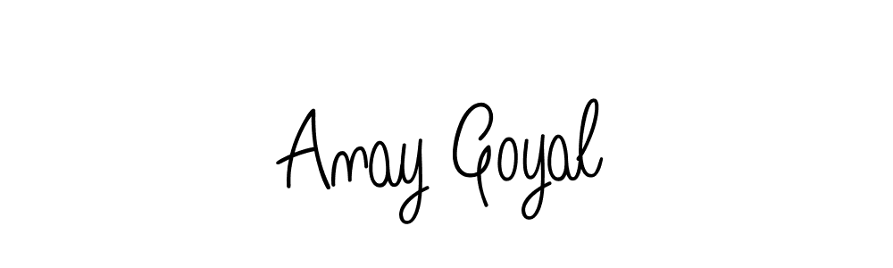 Anay Goyal stylish signature style. Best Handwritten Sign (Angelique-Rose-font-FFP) for my name. Handwritten Signature Collection Ideas for my name Anay Goyal. Anay Goyal signature style 5 images and pictures png