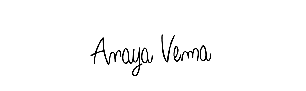 Make a beautiful signature design for name Anaya Vema. Use this online signature maker to create a handwritten signature for free. Anaya Vema signature style 5 images and pictures png