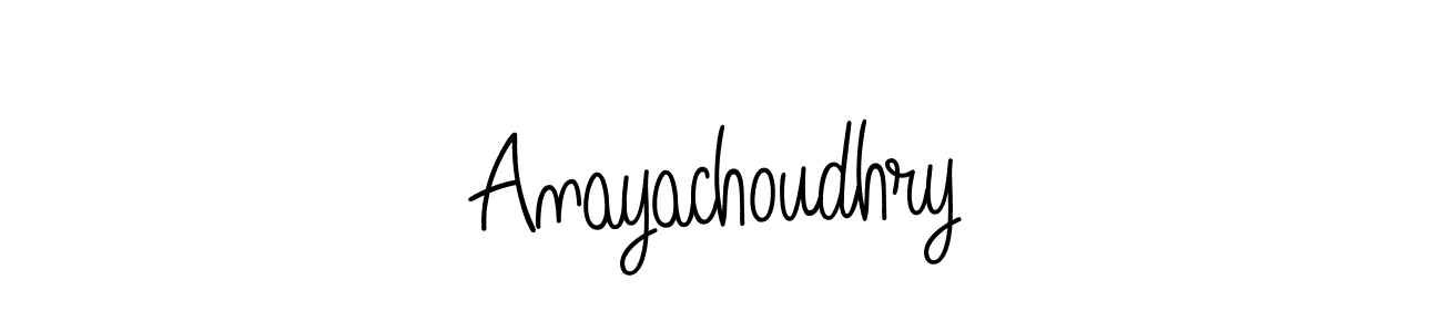 Check out images of Autograph of Anayachoudhry name. Actor Anayachoudhry Signature Style. Angelique-Rose-font-FFP is a professional sign style online. Anayachoudhry signature style 5 images and pictures png