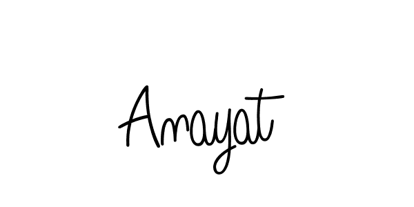 Create a beautiful signature design for name Anayat. With this signature (Angelique-Rose-font-FFP) fonts, you can make a handwritten signature for free. Anayat signature style 5 images and pictures png