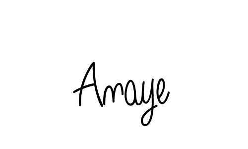 You can use this online signature creator to create a handwritten signature for the name Anaye. This is the best online autograph maker. Anaye signature style 5 images and pictures png