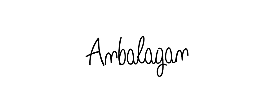 Make a beautiful signature design for name Anbalagan. With this signature (Angelique-Rose-font-FFP) style, you can create a handwritten signature for free. Anbalagan signature style 5 images and pictures png