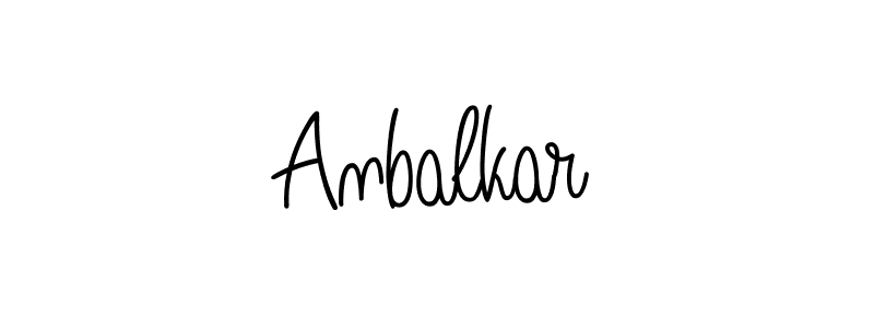 How to make Anbalkar name signature. Use Angelique-Rose-font-FFP style for creating short signs online. This is the latest handwritten sign. Anbalkar signature style 5 images and pictures png