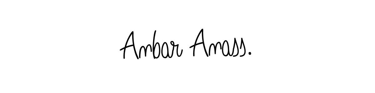 Anbar Anass. stylish signature style. Best Handwritten Sign (Angelique-Rose-font-FFP) for my name. Handwritten Signature Collection Ideas for my name Anbar Anass.. Anbar Anass. signature style 5 images and pictures png