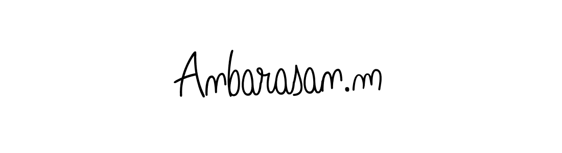 Also we have Anbarasan.m name is the best signature style. Create professional handwritten signature collection using Angelique-Rose-font-FFP autograph style. Anbarasan.m signature style 5 images and pictures png