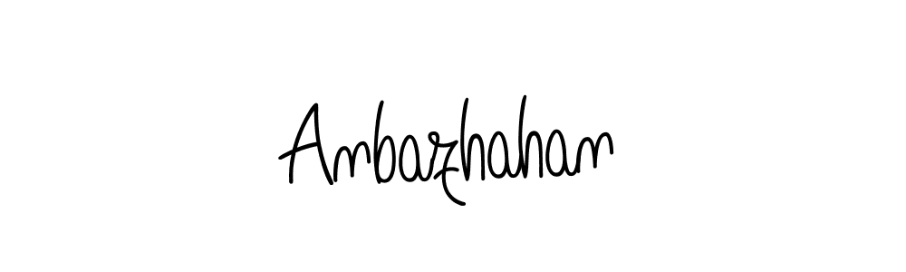Make a beautiful signature design for name Anbazhahan. With this signature (Angelique-Rose-font-FFP) style, you can create a handwritten signature for free. Anbazhahan signature style 5 images and pictures png