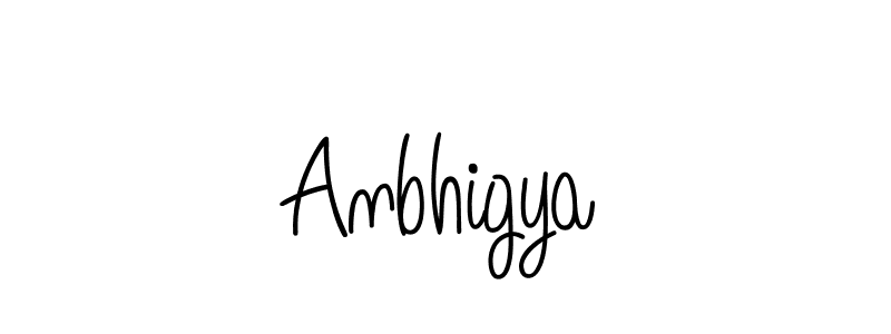 Anbhigya stylish signature style. Best Handwritten Sign (Angelique-Rose-font-FFP) for my name. Handwritten Signature Collection Ideas for my name Anbhigya. Anbhigya signature style 5 images and pictures png