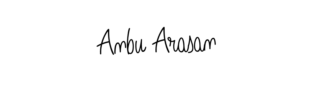 Make a beautiful signature design for name Anbu Arasan. With this signature (Angelique-Rose-font-FFP) style, you can create a handwritten signature for free. Anbu Arasan signature style 5 images and pictures png