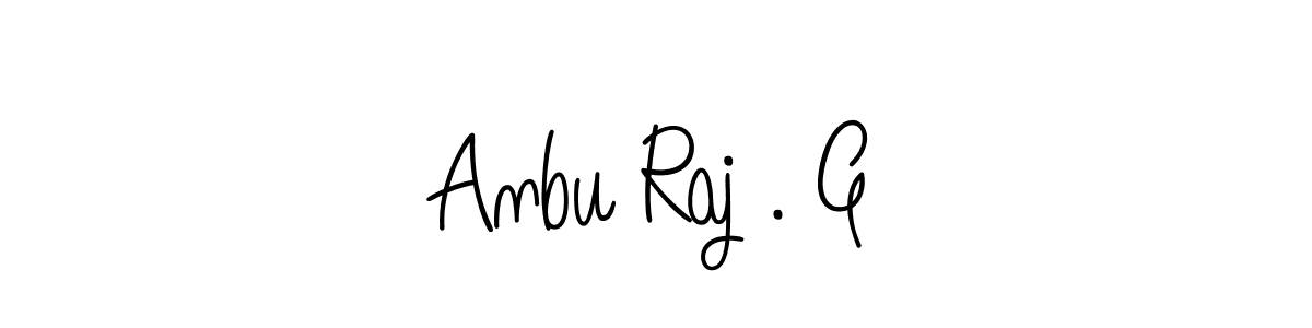 Create a beautiful signature design for name Anbu Raj . G. With this signature (Angelique-Rose-font-FFP) fonts, you can make a handwritten signature for free. Anbu Raj . G signature style 5 images and pictures png