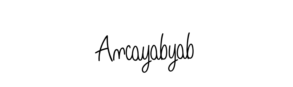 Once you've used our free online signature maker to create your best signature Angelique-Rose-font-FFP style, it's time to enjoy all of the benefits that Ancayabyab name signing documents. Ancayabyab signature style 5 images and pictures png