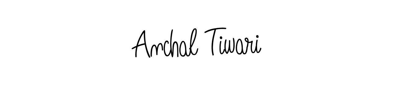 Make a beautiful signature design for name Anchal Tiwari. With this signature (Angelique-Rose-font-FFP) style, you can create a handwritten signature for free. Anchal Tiwari signature style 5 images and pictures png