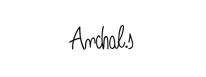 Anchal.s stylish signature style. Best Handwritten Sign (Angelique-Rose-font-FFP) for my name. Handwritten Signature Collection Ideas for my name Anchal.s. Anchal.s signature style 5 images and pictures png