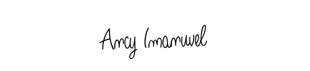 Here are the top 10 professional signature styles for the name Ancy Imanuvel. These are the best autograph styles you can use for your name. Ancy Imanuvel signature style 5 images and pictures png