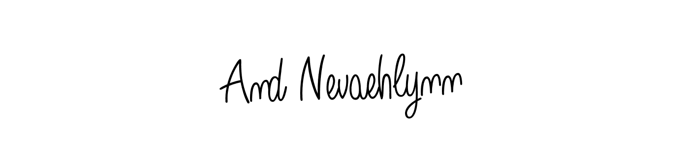 How to make And Nevaehlynn signature? Angelique-Rose-font-FFP is a professional autograph style. Create handwritten signature for And Nevaehlynn name. And Nevaehlynn signature style 5 images and pictures png