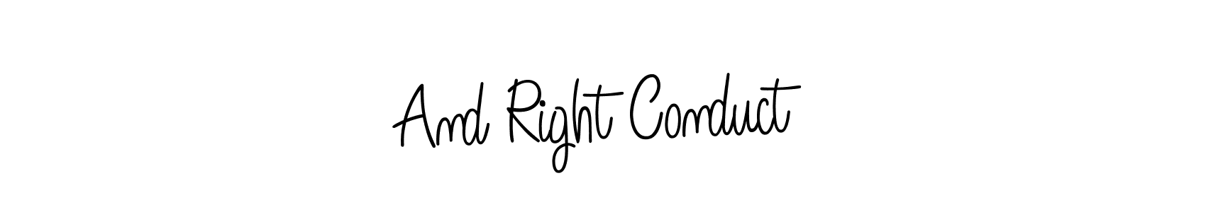You can use this online signature creator to create a handwritten signature for the name And Right Conduct. This is the best online autograph maker. And Right Conduct signature style 5 images and pictures png