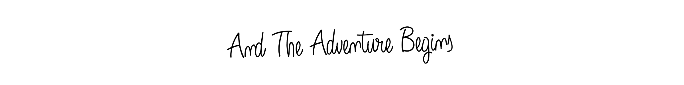 You can use this online signature creator to create a handwritten signature for the name And The Adventure Begins. This is the best online autograph maker. And The Adventure Begins signature style 5 images and pictures png