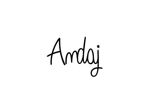 Create a beautiful signature design for name Andaj. With this signature (Angelique-Rose-font-FFP) fonts, you can make a handwritten signature for free. Andaj signature style 5 images and pictures png