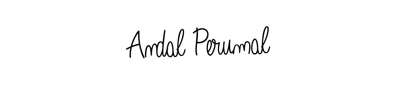 You should practise on your own different ways (Angelique-Rose-font-FFP) to write your name (Andal Perumal) in signature. don't let someone else do it for you. Andal Perumal signature style 5 images and pictures png