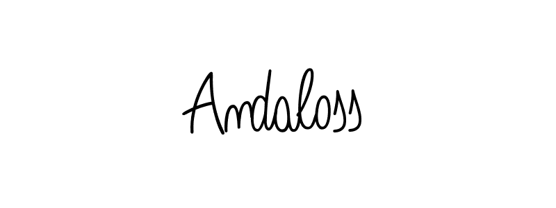 Make a beautiful signature design for name Andaloss. With this signature (Angelique-Rose-font-FFP) style, you can create a handwritten signature for free. Andaloss signature style 5 images and pictures png