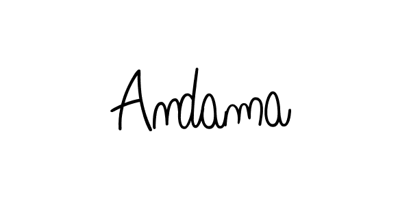 Use a signature maker to create a handwritten signature online. With this signature software, you can design (Angelique-Rose-font-FFP) your own signature for name Andama. Andama signature style 5 images and pictures png