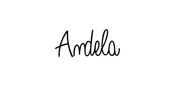 You should practise on your own different ways (Angelique-Rose-font-FFP) to write your name (Andela) in signature. don't let someone else do it for you. Andela signature style 5 images and pictures png