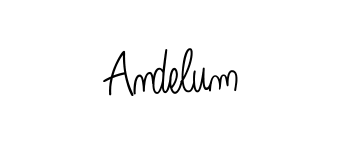 You can use this online signature creator to create a handwritten signature for the name Andelum. This is the best online autograph maker. Andelum signature style 5 images and pictures png