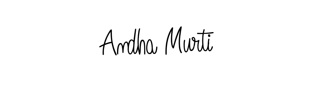 You should practise on your own different ways (Angelique-Rose-font-FFP) to write your name (Andha Murti) in signature. don't let someone else do it for you. Andha Murti signature style 5 images and pictures png