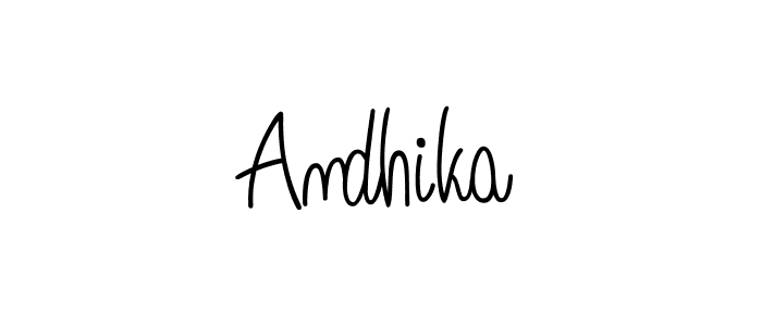 How to make Andhika signature? Angelique-Rose-font-FFP is a professional autograph style. Create handwritten signature for Andhika name. Andhika signature style 5 images and pictures png