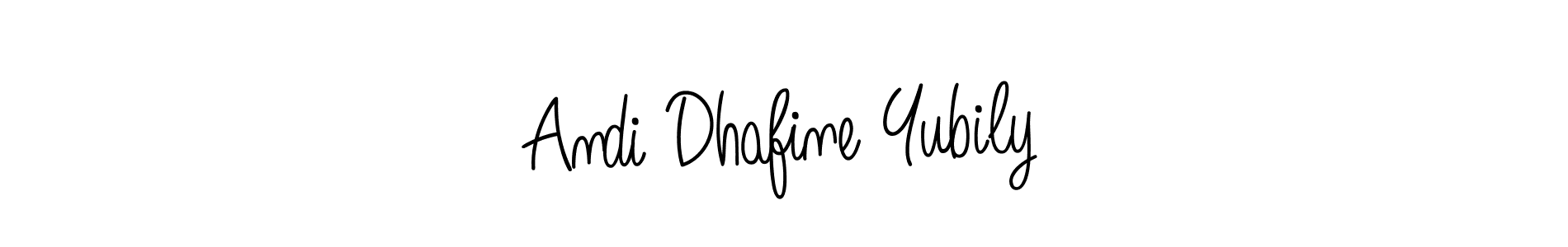 Make a short Andi Dhafine Yubily signature style. Manage your documents anywhere anytime using Angelique-Rose-font-FFP. Create and add eSignatures, submit forms, share and send files easily. Andi Dhafine Yubily signature style 5 images and pictures png