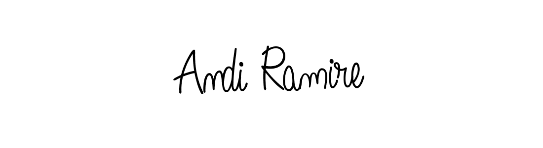 Make a beautiful signature design for name Andi Ramire. With this signature (Angelique-Rose-font-FFP) style, you can create a handwritten signature for free. Andi Ramire signature style 5 images and pictures png