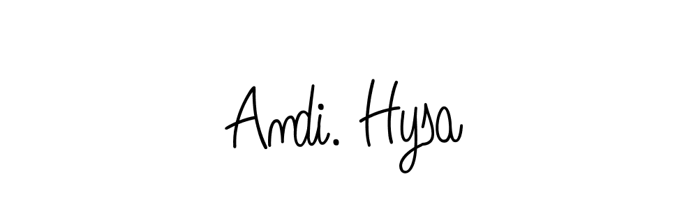 Angelique-Rose-font-FFP is a professional signature style that is perfect for those who want to add a touch of class to their signature. It is also a great choice for those who want to make their signature more unique. Get Andi. Hysa name to fancy signature for free. Andi. Hysa signature style 5 images and pictures png