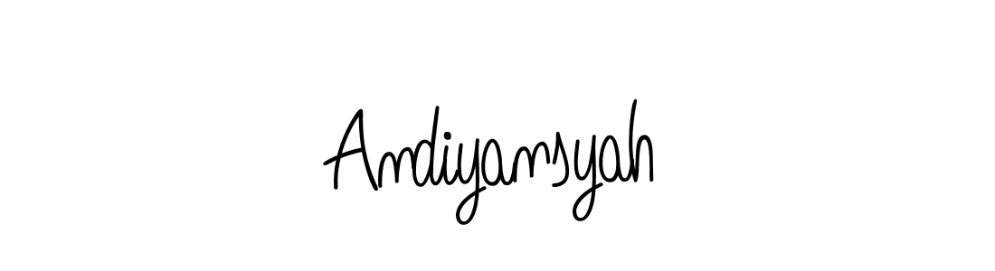 Create a beautiful signature design for name Andiyansyah. With this signature (Angelique-Rose-font-FFP) fonts, you can make a handwritten signature for free. Andiyansyah signature style 5 images and pictures png