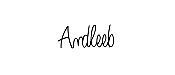 Make a beautiful signature design for name Andleeb. Use this online signature maker to create a handwritten signature for free. Andleeb signature style 5 images and pictures png