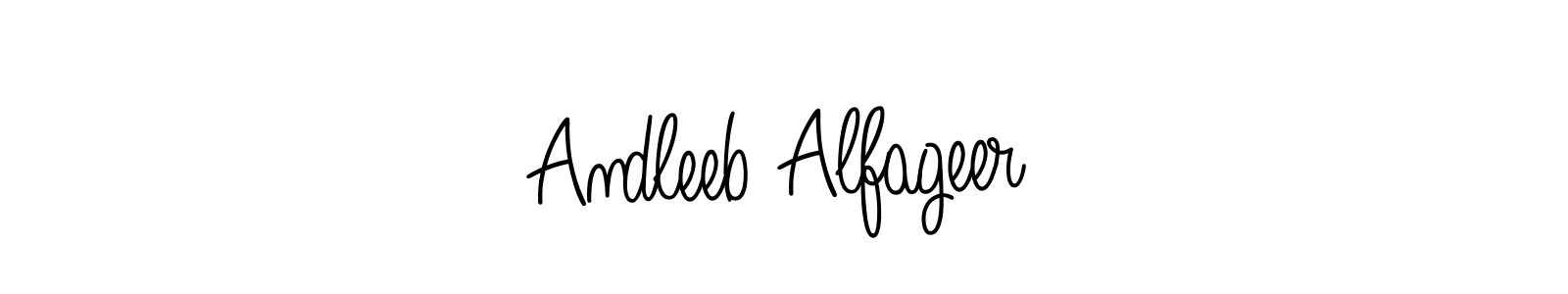 How to Draw Andleeb Alfageer signature style? Angelique-Rose-font-FFP is a latest design signature styles for name Andleeb Alfageer. Andleeb Alfageer signature style 5 images and pictures png