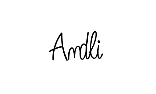 Also we have Andli name is the best signature style. Create professional handwritten signature collection using Angelique-Rose-font-FFP autograph style. Andli signature style 5 images and pictures png