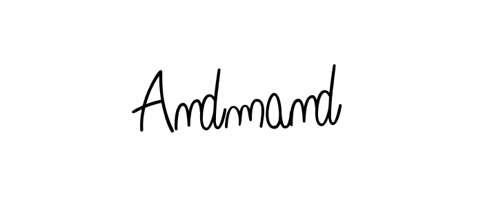 Make a beautiful signature design for name Andmand. With this signature (Angelique-Rose-font-FFP) style, you can create a handwritten signature for free. Andmand signature style 5 images and pictures png