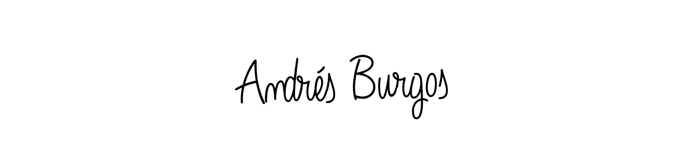 Once you've used our free online signature maker to create your best signature Angelique-Rose-font-FFP style, it's time to enjoy all of the benefits that Andrés Burgos name signing documents. Andrés Burgos signature style 5 images and pictures png